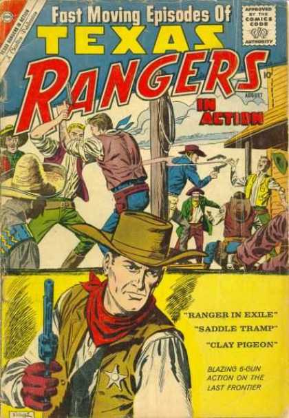 Texas Rangers in Action 23 - Cowboys - Revolvers - Cowboy Hats - Gun Fight - Sombrero