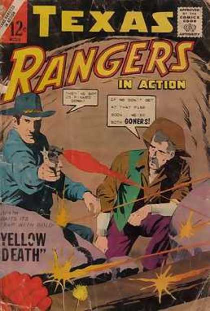Texas Rangers in Action 44 - Cowboy - Gun - Goners - Yellow Death - Cave