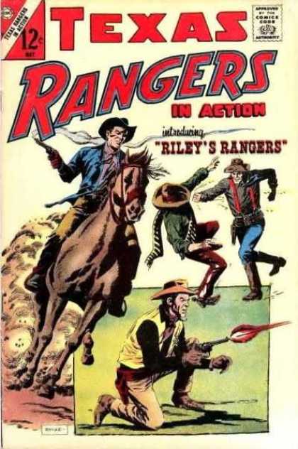 Texas Rangers in Action 60 - Riley Rangers - Cowboy On Horse - Fighting Cowboys - Man On One Knee - Man Shooting Gun