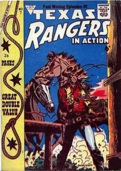 Texas Rangers in Action 7 - Horses - Cowboy - Gun - Hat - Lasso