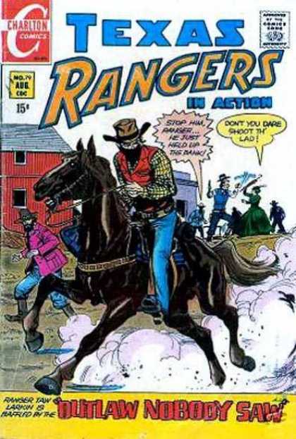 Texas Rangers in Action 79 - Texas - Rangers - In Action - Horse - Outlaw Nobody Saw