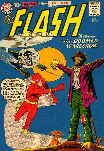 The Flash (1959) 118 - The Doomed Scarecrow - Feb - Bullet - Helicopter - Mystery