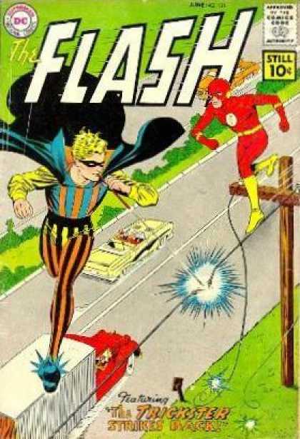 The Flash (1959) 121 - Dc Comics - Flash - Trickster - Back - Strikes