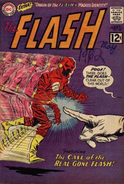 The Flash (1959) 128 - Finger - Yellow Shoe - Red Skeleton - Finger Of Lighting - A Old Man