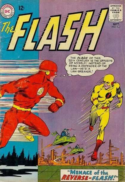 The Flash (1959) 139 - Yellow Reverse Flash - Defender Of Law - Red Suit Hero - Dc Comics - Menace Of Flash