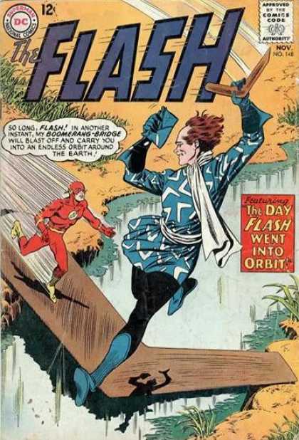 The Flash (1959) 148 - Flash - Boomerang - The Day Flash Went Into Orbit - Dc Comics - Nov