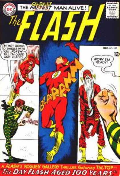 The Flash (1959) 157 - A Superhero Deflated - The Slowest Man Alive - Can We Rebuild Him - Its A Blue Day For Our Red Hero - Looks Like His Days Are Numbered