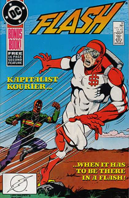 The Flash 12 - Approved By The Comics Code - Superhero - Bonus Book - Kapitalist Kourier - When It Has To Be There In A Flash