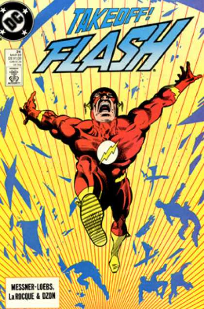 The Flash 24 - Dc Comics - Fast - Yellow - Blue - Red