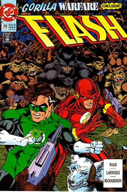 The Flash 70 - Dc Comics - Gorilla Warfare - Flash - Apes - Guns