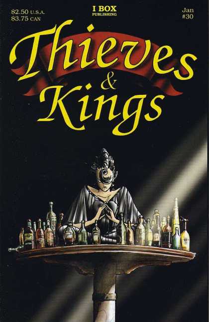 Thieves & Kings 30 - January - Table - Bottle - I Box Publishing - Woman