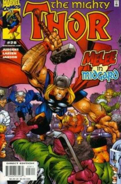 Thor (1998) 28 - Marvel - Hamer - Superhero - Costume - Battle - Erik Larsen