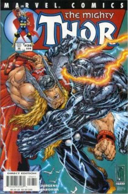 Thor (1998) 36 - Marvel Comics - The Mighty - Approved By The Comics Code Authority - Direct Edition - Jurgens