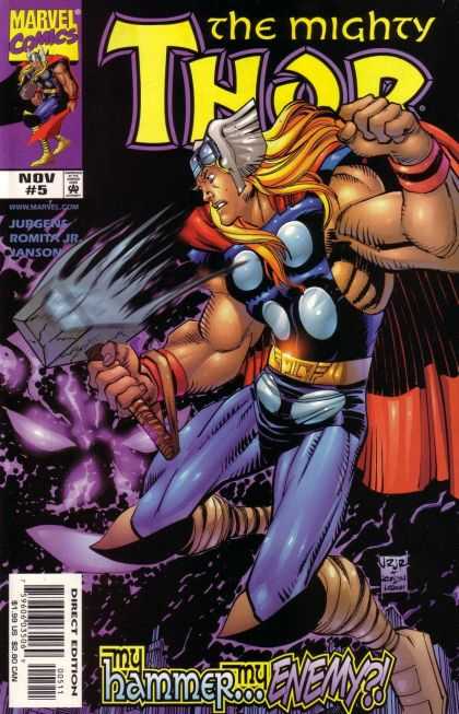 Marvel - Boots - Helmet - Hammer - Fist - John Romita Thor (1998) 5 - Marvel - Boots - Helmet - Hammer - Fist - John Romita