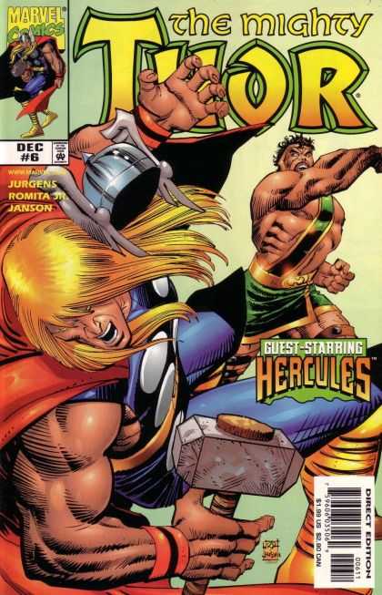 Thor (1998) 6 - The Mighty Thor - Hercules - Fighting - War Hammer - Muscles - John Romita
