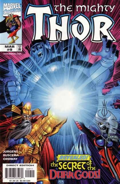 Thor (1998) 9 - The Mighty Thor - Marvel Comics - Buscema - Jurgens - The Secret Of The Dark Gods - John Romita