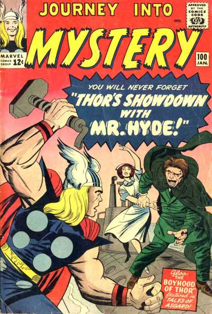 Thor 100 - Journey Into Mystery - Showdown - Mr Hyde - Boyhood Of Thor - Tales Of Asgard