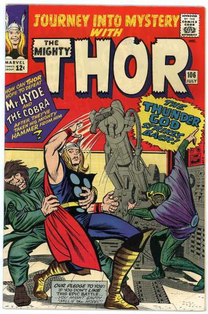 Thor 106 - Marvel - Marvel Comics - Mr Hyde - The Cobra - Thunder God