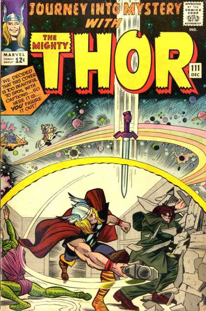 Thor 111 - Sword - Space - Planets - Hammer - Fighting