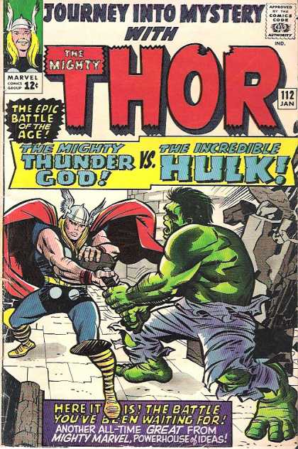 Thor 112 - The Incredible Hulk - Bricks - The Mighty Thunder God Vsthe Incredible Hulk - Stone - Battle