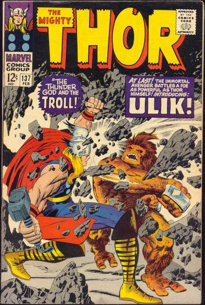 Thor 137 - Fight Of The Mighty Giants - Fist Throwers - Collapse Of The Galaxy - Crasher - Fast U0026 Fist - Jack Kirby