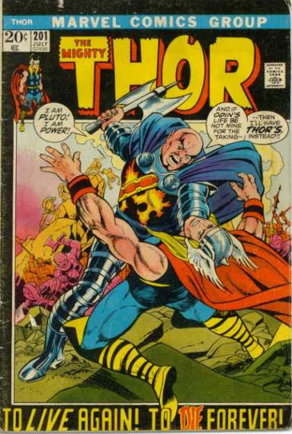 Thor 201 - Pluto - Marvel Comics - Battle Axe - Odin - July 201