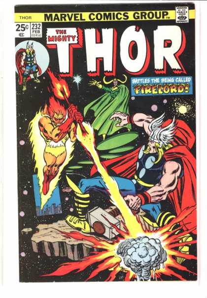 Thor 232 - Marvel Comics - Firelord - Fire Stick - Wings - Sledgehammer