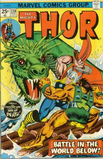 Thor 238 - Mighty - Marvel Comic - Thor - Dragon - Slayer