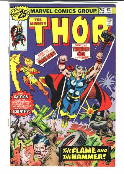 Thor 247 - Marvel Comics Group - Still Only - Fireloro - Thunder Goo - Action Country