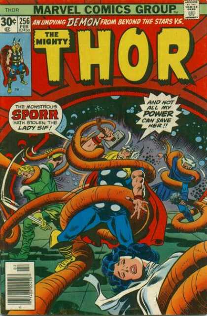 Thor 256 - Sif - Tentacles - Sporr - Speech Bubble - 30 Cents