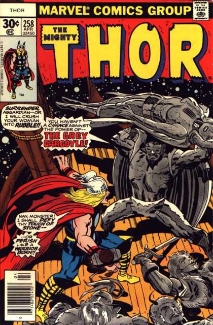 Thor 258 - Marvel - Hammer - The Grey Gargoyle - Costume - Battle