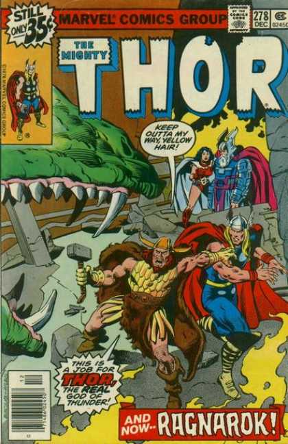 Thor 278 - Marvel - Hammer - Beast - Battle - Costumes