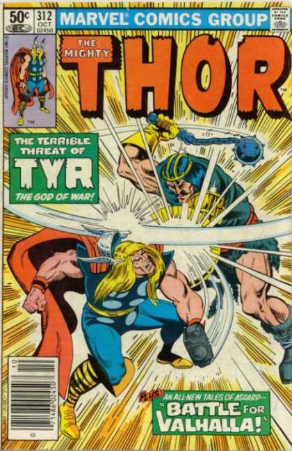 Thor 312 - The God Of War - Threat Of Tyr - Tales Of Ascard - Battle For Valhalla - Mighty Battle