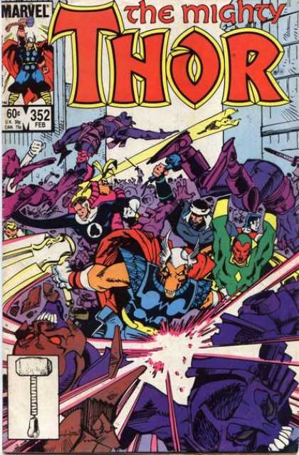 Thor 352 - Mighty - Battles - Hammer - Stretch - Number 4 - Walter Simonson