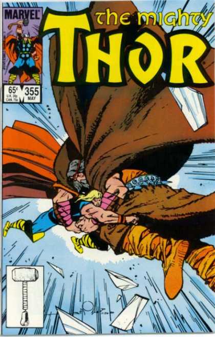 Thor 355 - Marvel - Hammer - Battle - Coat - 355 May - Walter Simonson