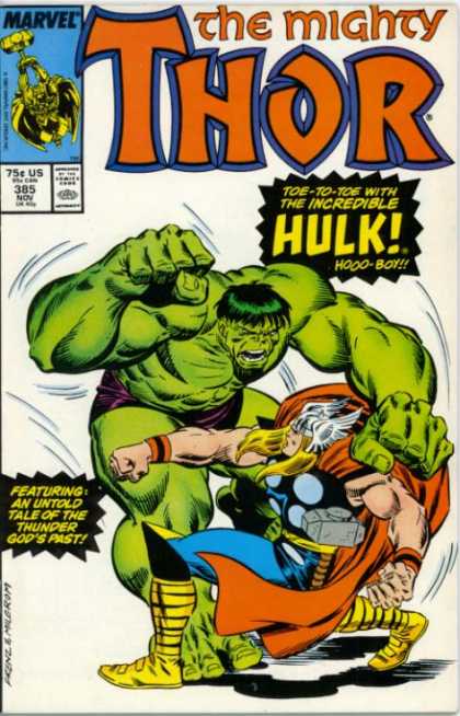 Thor 385 - Hammer - Hulk - Fight - Helmet - Swing