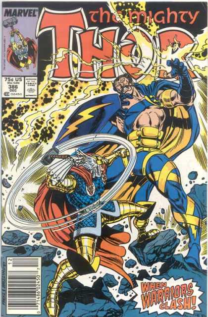 Thor 386 - Hammer - Battle - Superheroes - Smackdown - Cape