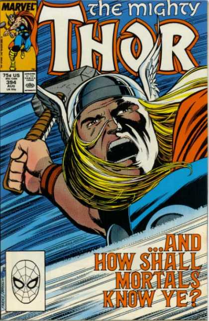 Thor 394 - Viking - Hammer - God Of Thunder - Winged Helmet - Long Blonde Hair