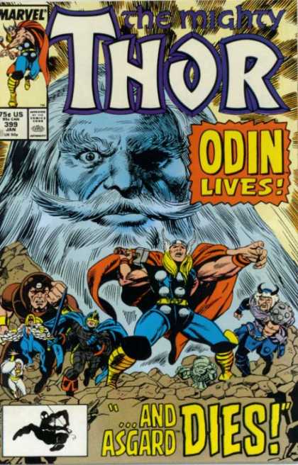 Thor 399 - Marvel Comics - Odin Lives - Viking Horn Hat - Asgard Dies - Cape