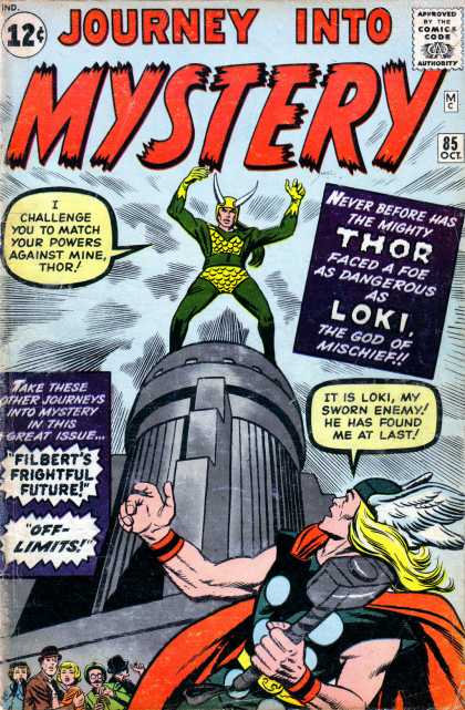 Thor 85 - Marvel - Journey Into Mystery - Loki - Fight - God Of Mischief
