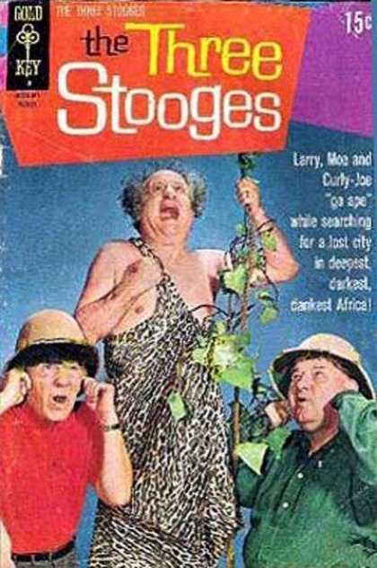 Three Stooges 50 - Larry - Moe - Curly - Veine - Pith Helmet