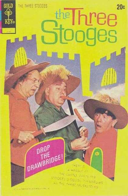 Three Stooges 55 - Three Stooges - Hot Dogs - Gold Key - Castle - Hats