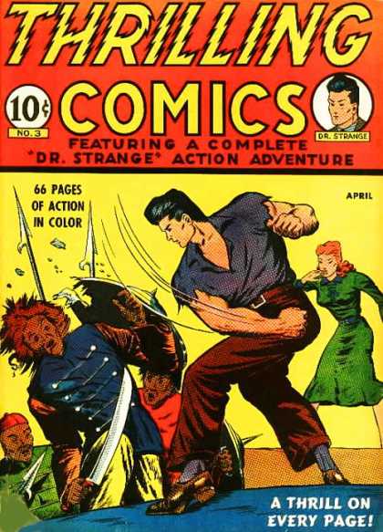 Thrilling Comics 3 - Dr Strange - Sword - Shield - Spear - Woman
