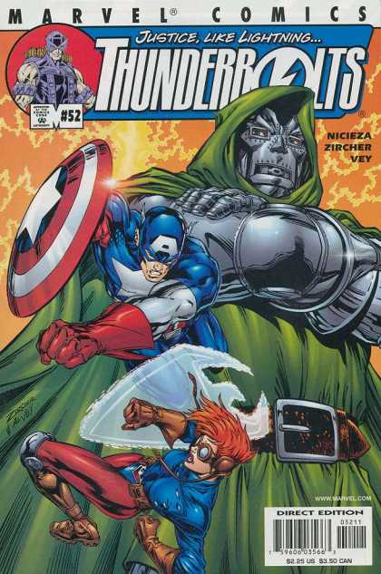 Thunderbolts 52 - Marvel Comics - Captain America - Issue 52 - Iron Man - Action Comics