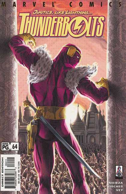 Thunderbolts 64 - Marvel Comics - Justice Like Lightning - Direct Edition - Nicieza - Zircher Vey