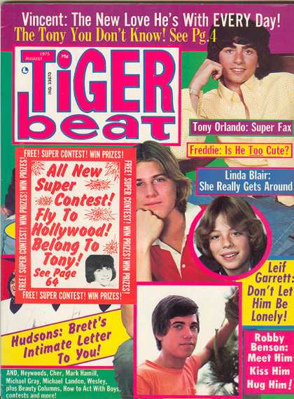 Tiger Beat - 8/1975