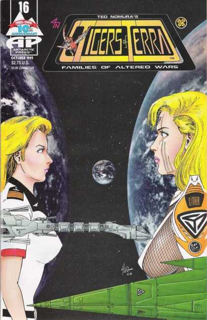 Tigers of Terra 16 - Families Of Altered Wars - Blonde Women - Spaceship - Earth - Ted Nomura