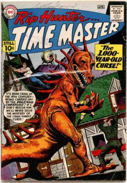 Time Master 1 - Rip Hunter - Dinosaur - Claws - Curse - Volcano Creature