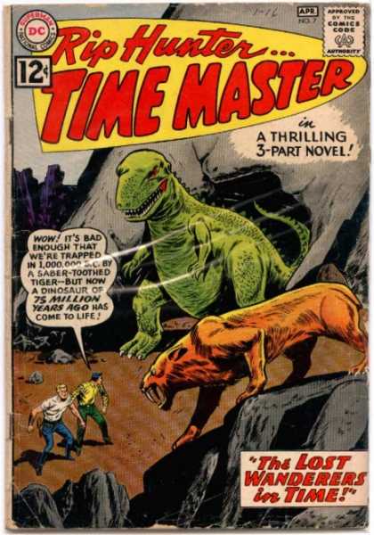 Time Master 7 - Rip Hunter - Dinosaur - The Lost Wanderers In Time - Cave - Thrilling Novel