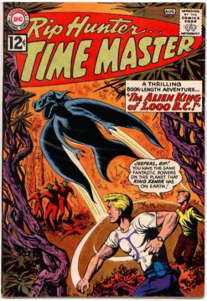 Time Master 9 - Rip Hunter - The Alien King Of 1000 B C - Bat - King Xenor - Powers